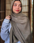 Extra Drape Hijabs - Festive Edition - Olive Gold