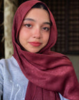Extra Drape Hijabs - Festive Edition - Wine Red