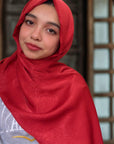 Extra Drape Hijabs - Festive Edition - Red