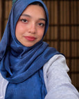 Extra Drape Hijabs - Festive Edition - Blue