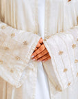 Dazzle Open Abaya - Frosted