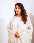 Dazzle Open Abaya - Frosted