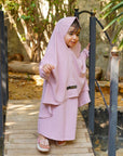 Mirha Kids Abaya Set - Pink