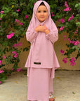Mirha Kids Abaya Set - Pink