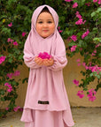 Mirha Kids Abaya Set - Pink