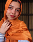 Extra Drape Hijabs - Festive Edition - Rust/Orange