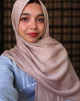 Extra Drape Hijabs - Festive Edition - Gold Beige