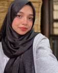 Extra Drape Hijabs - Festive Edition - Black