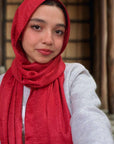 Extra Drape Hijabs - Festive Edition - Maroon