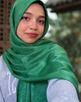 Extra Drape Hijabs - Festive Edition - Emerald Green