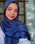 Extra Drape Hijabs - Festive Edition - Navy Blue