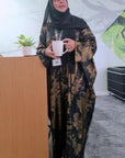 Golden Mist Abaya - Black