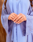 Dazzle Open Abaya - Lilac Mist