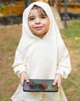 Mirha Kids Abaya Set - Off-White
