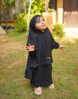 Mirha Kids Abaya Set - Black