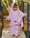 Mirha Kids Abaya Set - Pink