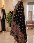 Midnight Heirloom - Luxury Velvet Shawl Abaya Set