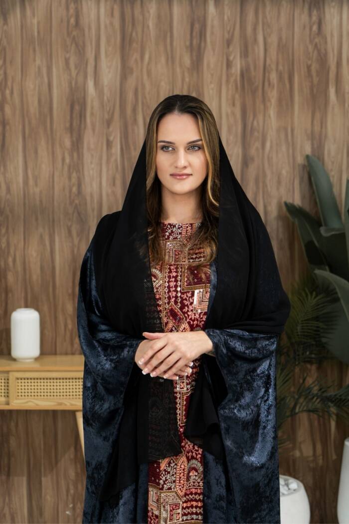 Luxe Festive Kaftan - Charcoal