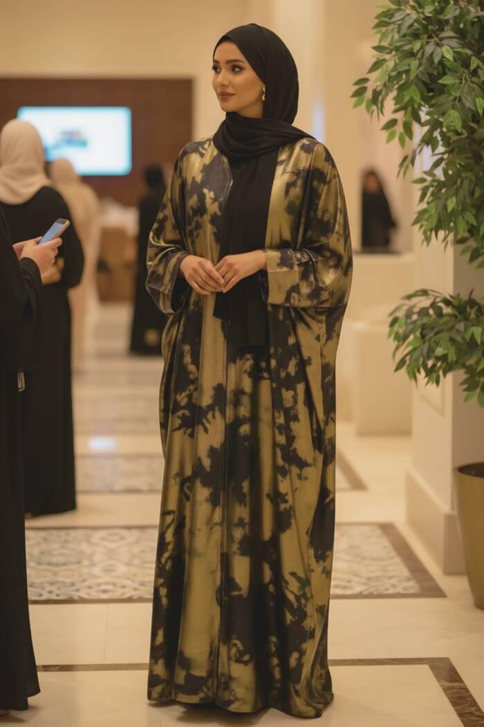 Golden Mist Abaya