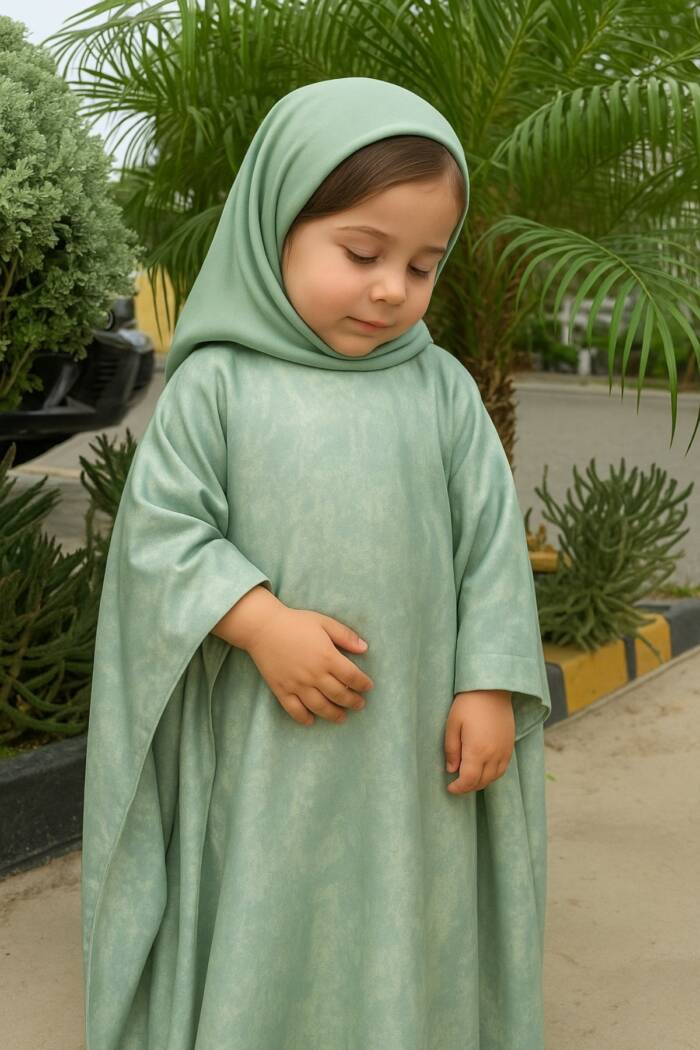 Kids Luxury Kaftan - Olive