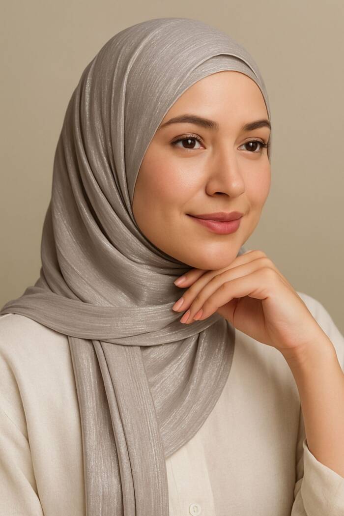 Luxe Hijab - Pebble