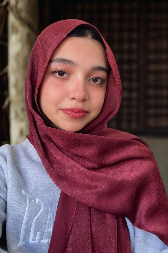 Extra Drape Hijabs - Festive Edition - Wine Red